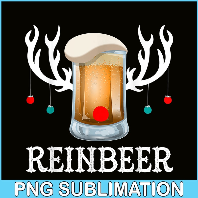 BEER28102367-Reinbeer PNG Funny Christmas Gift For Beer Lovers PNG Christmas And Beer PNG.png