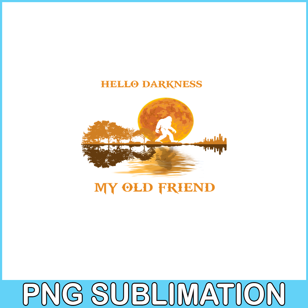 CAMP07112377-HELLO DARKNESS PNG MY OLD FRIEND PNG Bigfoot in moonlight PNG.png