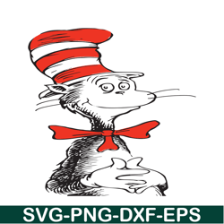 The Cat With Hat Svg, Dr Seuss Svg, Cat In The Hat Svg Ds104122317