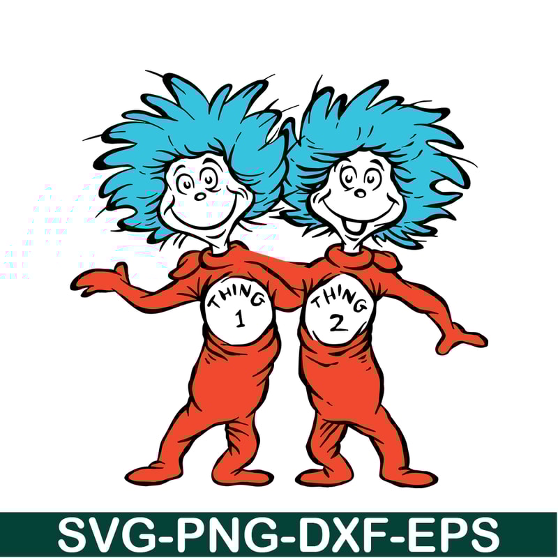 DS104122329-Thing One and Thing Two SVG, Dr Seuss SVG, Cat in the Hat SVG DS104122329.png