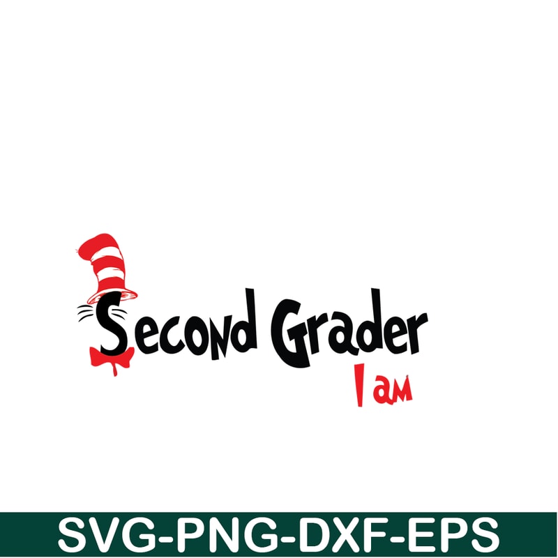 DS105122397-Second Grader I Am SVG, Dr Seuss SVG, Dr Seuss Quotes SVG DS105122397.png