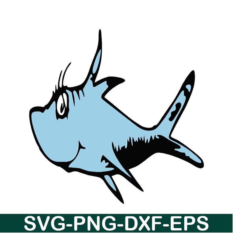 DS205122301-The Blue Fish SVG, Dr Seuss SVG, Cat in the Hat SVG DS205122301.png