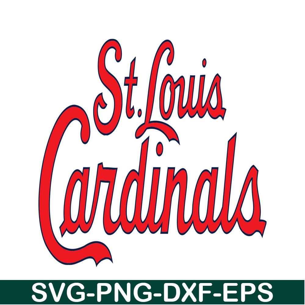 MLB2041223101-St. Louis Cardinals Red Text SVG, Major League Baseball SVG, Baseball SVG MLB2041223101.png