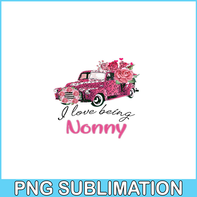 VLT19102357-I Love Being Nonny PNG, Pink Valentine PNG, Valentine Holidays PNG.png