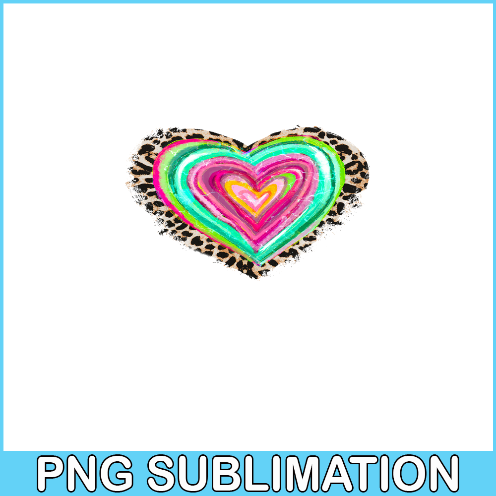 VLT21102385-Leopard Colorful Hearts PNG, Sweet Valentine PNG, Valentine Holidays PNG.png