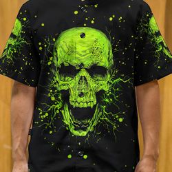 i'm a nice person skull baseball jersey