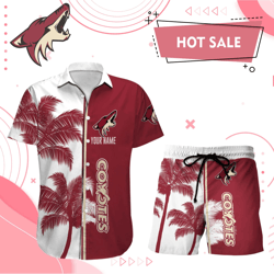 arizona coyotes hawaii shirt men short custom nhl