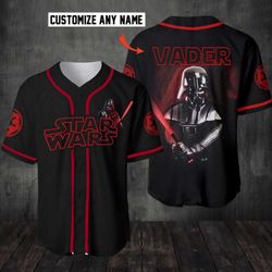 personalized custom name star wars baseball jersey