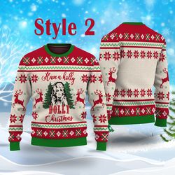 have a holly dolly christmas ugly sweater, dolly parton ugly sweater