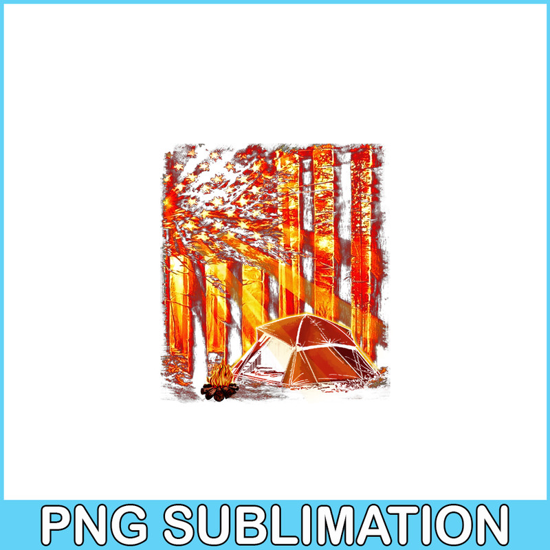 CAMP07112365-Into the wood PNG America Flag Camping PNG Loving Camping PNG.png