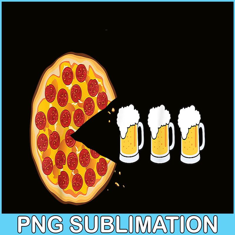 BEER28102359-Pepperoni Pizza And Beer Funny Pizza PNG Beer Lover PNG.png