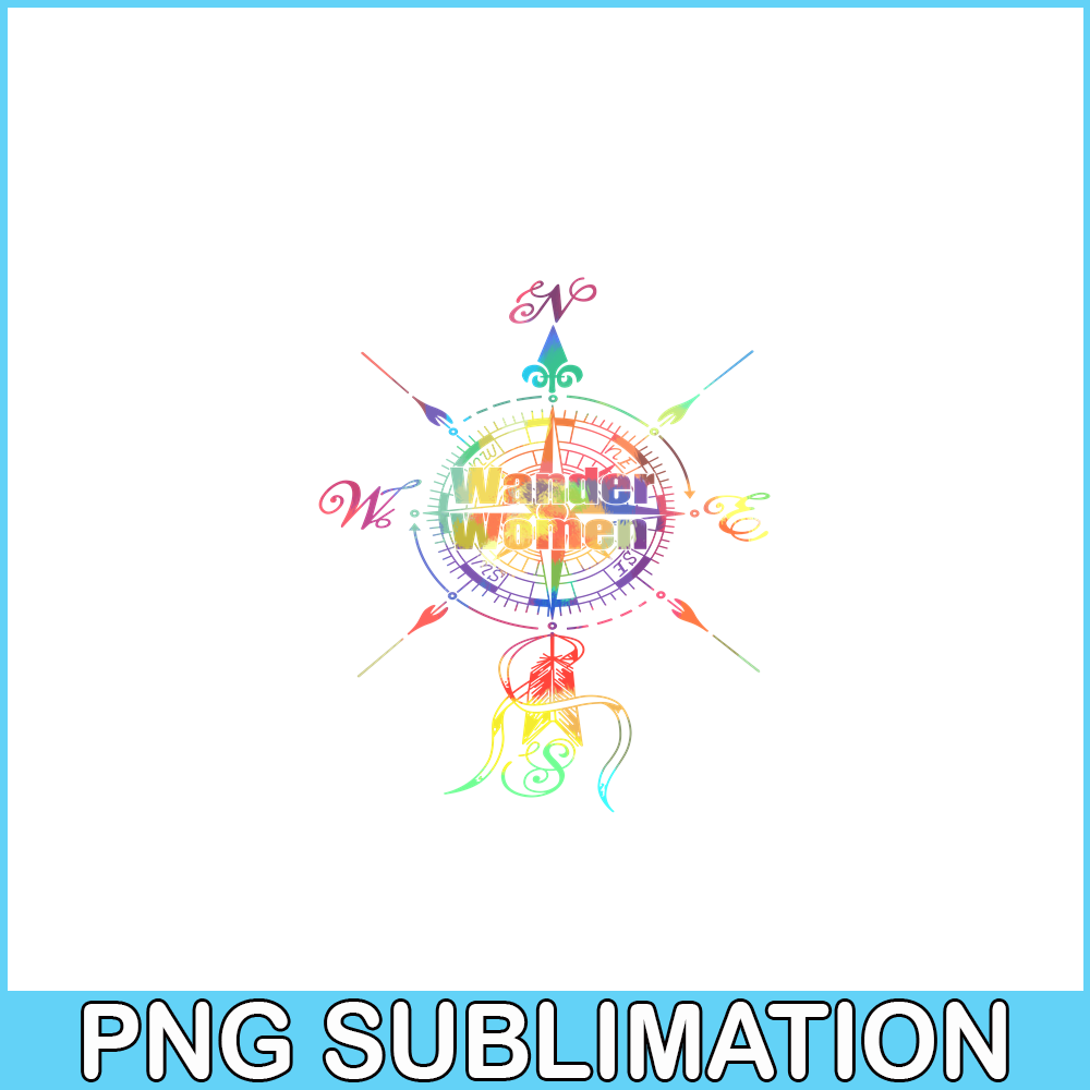 CAMP07112385-Wander Women PNG Camping PNG Compass On A American Flag Background PNG.png