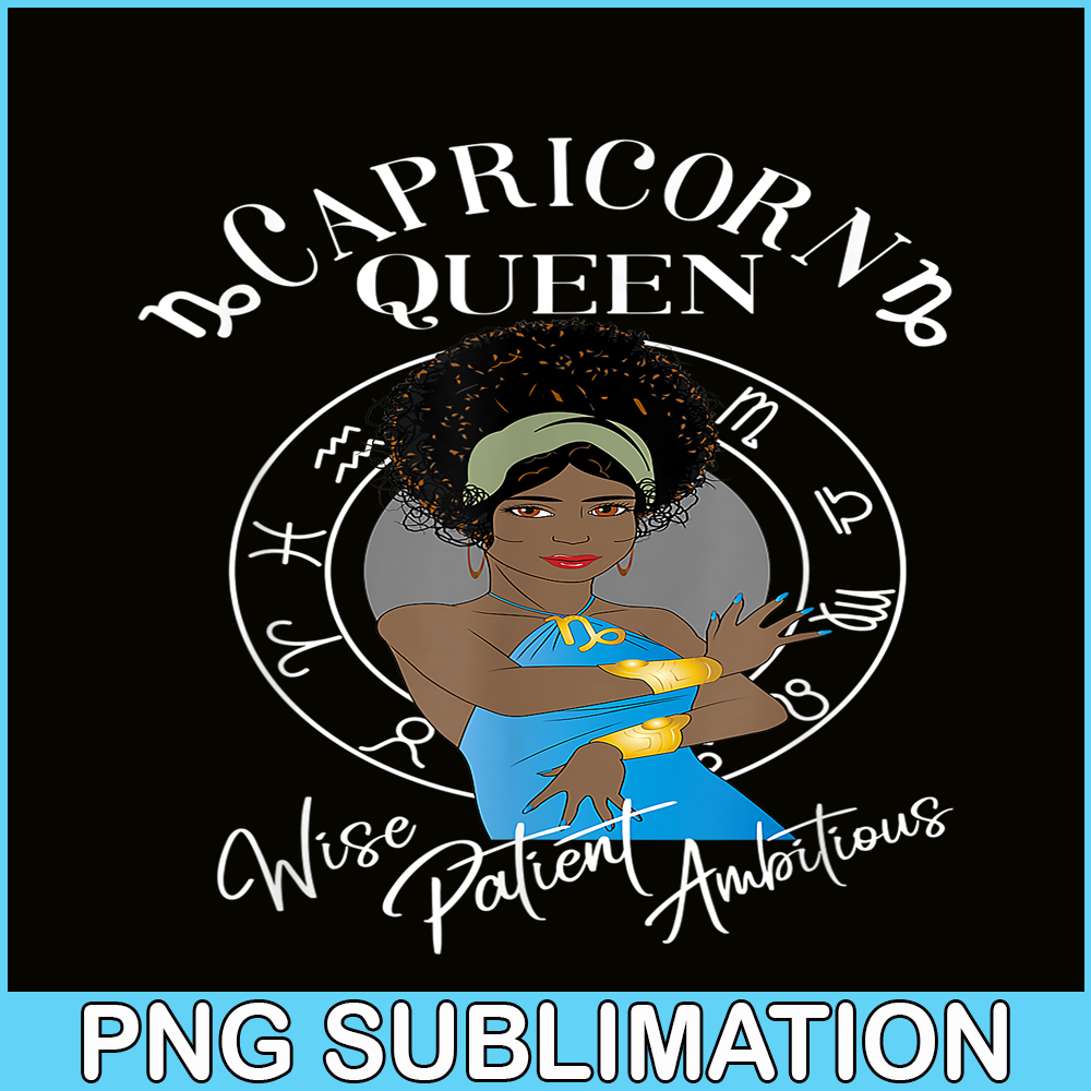 CPB28102310-Capricorn Black Queen PNG Horoscope African PNG Capricorn Feature PNG.png