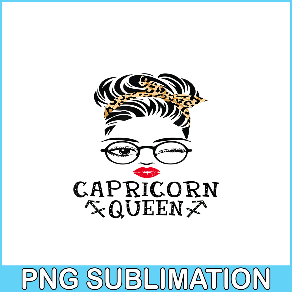 CPB28102332-Capricorn Queen PNG Woman Face Wink Eyes PNG Lady Face PNG.png