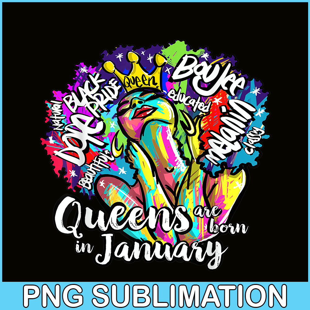 CPB28102368-Queens Born January PNG Black Girl PNG Capricorn And Aquarius Gift PNG.png