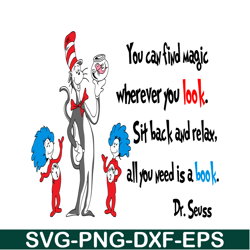 you can find magic wherever you look svg, dr seuss svg, dr seuss quotes svg ds2051223280