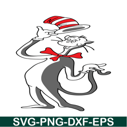 Happy Cat With The Hat Svg, Dr Seuss Svg, Cat In The Hat Svg Ds205122388