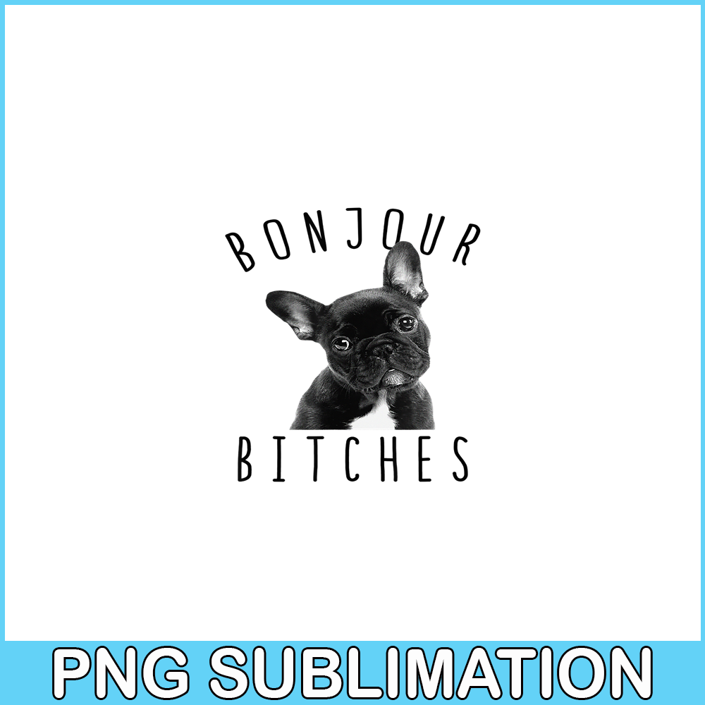 HL16102310-Bonjour Bitches PNG , Funny French Bulldog PNG, Dog Lover PNG.png