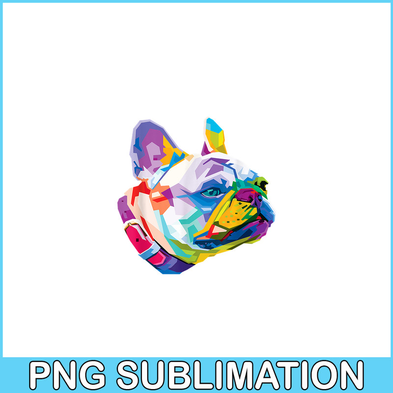 HL16102314-Colorful French Bulldog PNG, Dog Lover PNG, Bulldog Mascot PNG.png