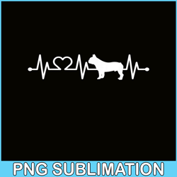 Heartbeat French Bulldog Png, Frenchie Bulldog Png, French Dog Artwork Png
