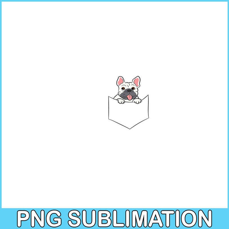 HL16102368-French Bulldog In A Pocket PNG, Frenchie Dog Lover PNG, French Dog Artwork PNG.png