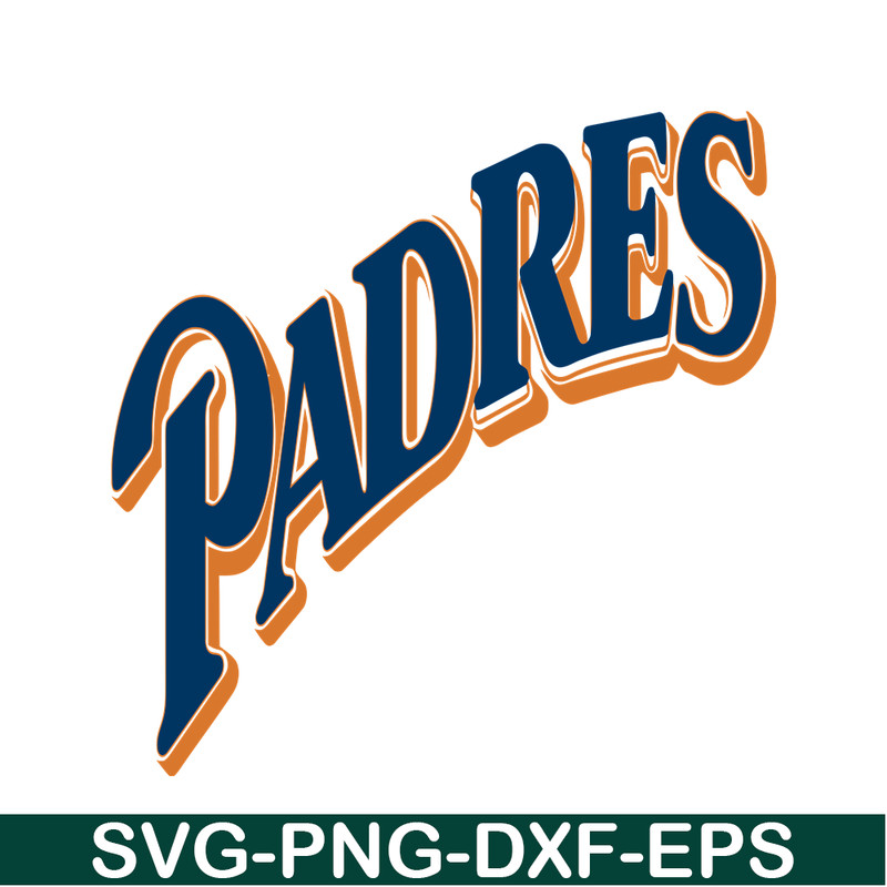 MLB204122379-San Diego Padres Blue And Orange Text SVG, Major League Baseball SVG, Baseball SVG MLB204122379.png