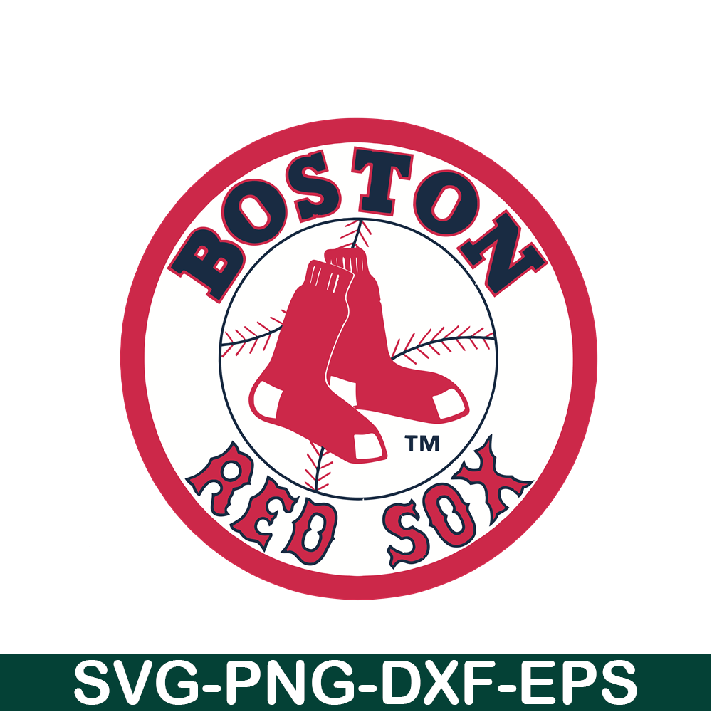 MLB30112345-Boston Red Sox Red White Logo SVG PNG DXF EPS AI, Major League Baseball SVG, MLB Lovers SVG MLB30112345.png