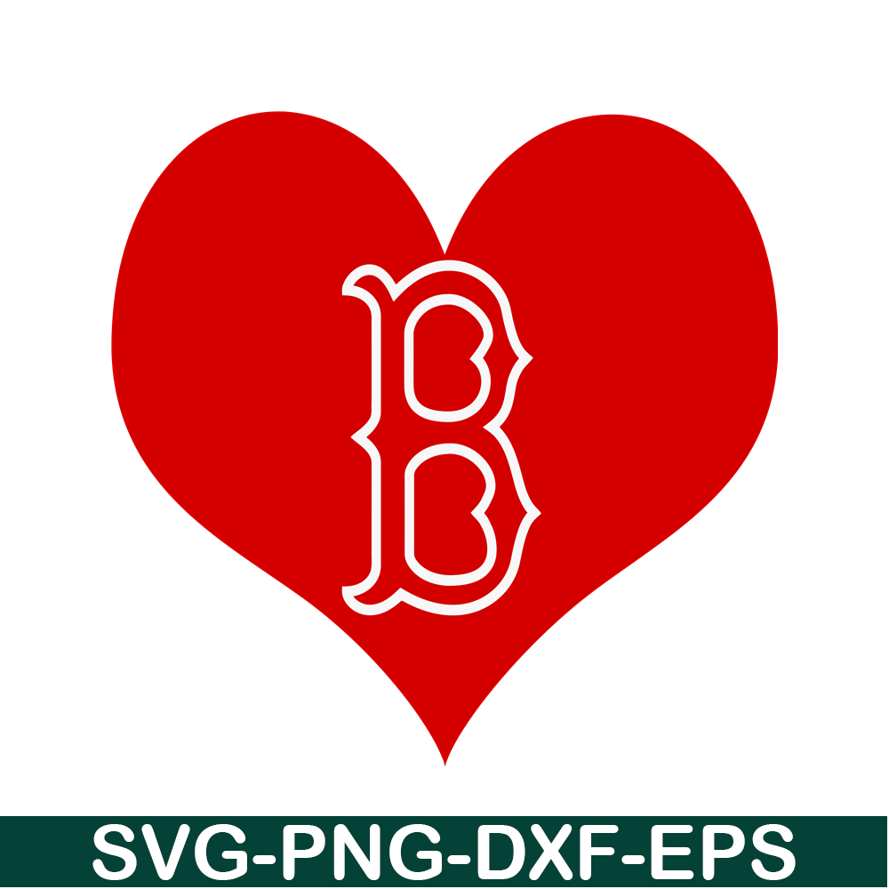 MLB30112353-Boston Red Sox The Red Heart SVG PNG DXF EPS AI, Major League Baseball SVG, MLB Lovers SVG MLB30112353.png