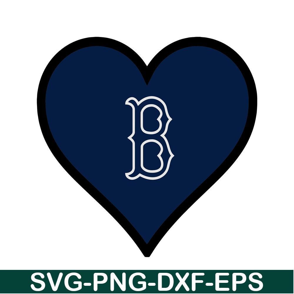 MLB30112356-The Blue Heart Boston Red Sox SVG PNG DXF EPS AI, Major League Baseball SVG, MLB Lovers SVG MLB30112356.png