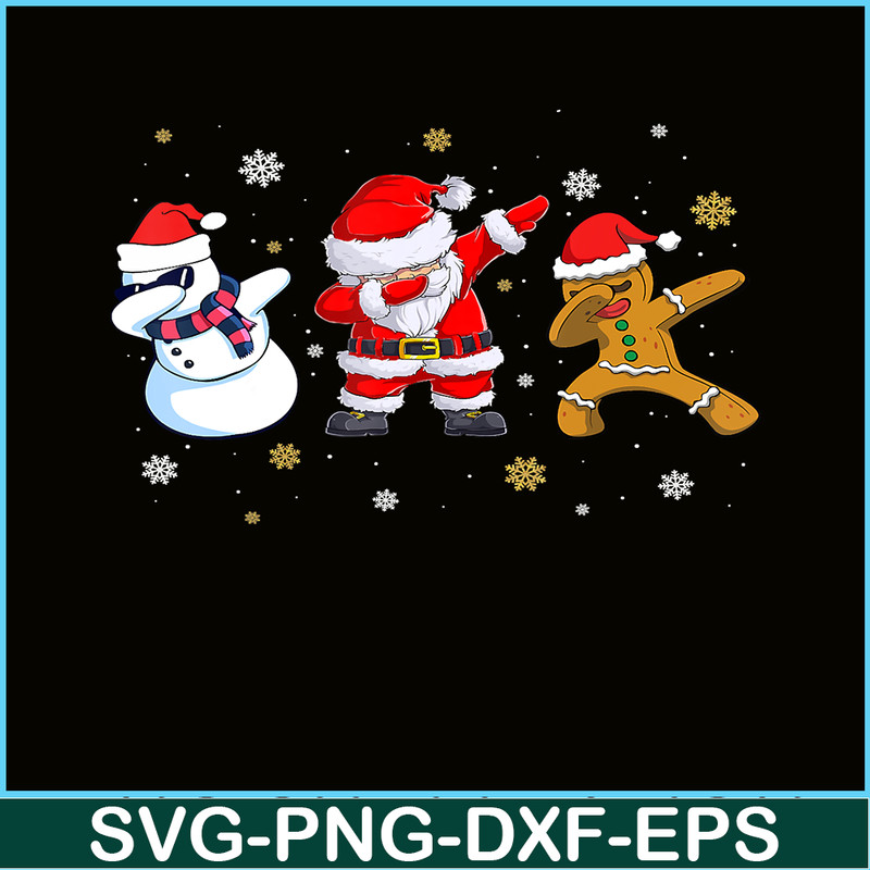 PNG141023149-Christmas Dabbing Santa And Friends Boys Kids Dab Xmas T-Shirt Png.png