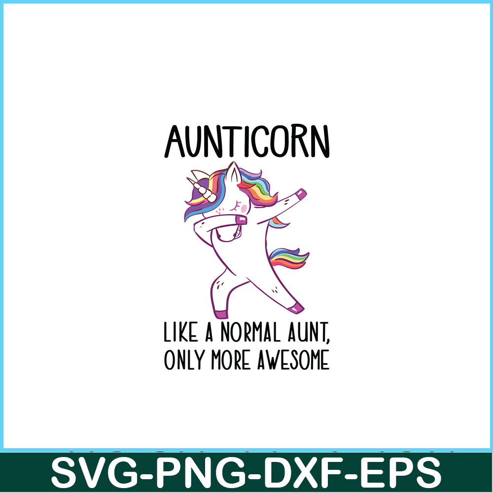 PNG14102344-Aunticorn Dabbing Unicorn Aunt Design for Auntie Slim Fit T-Shirt Png.png