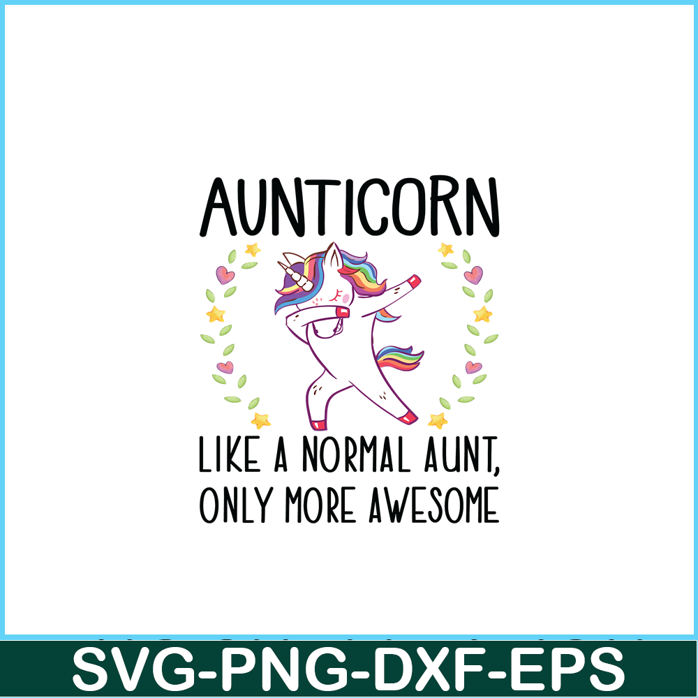 PNG14102345-Aunticorn Dabbing Unicorn Aunt Gift for Auntie Relaxed Fit T-Shirt Png.png