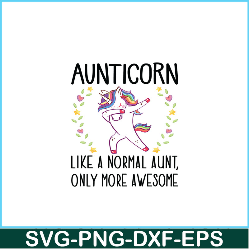 PNG14102345-Aunticorn Dabbing Unicorn Aunt Gift for Auntie Relaxed Fit T-Shirt Png.png