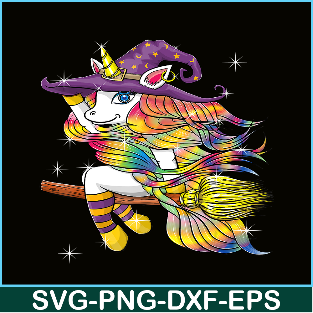 PNG14102359-Funny Halloween Outfit Gift - Flying Unicorn Witch T-Shirt Png.png