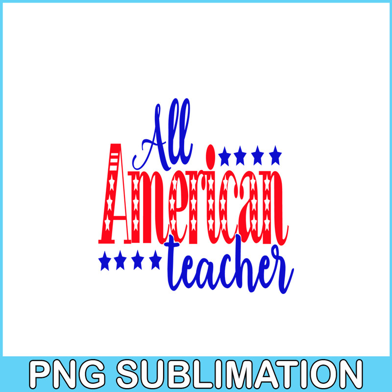 VLT19102307-All American Teacher PNG, America Valentine PNG, Valentine Holidays PNG.png