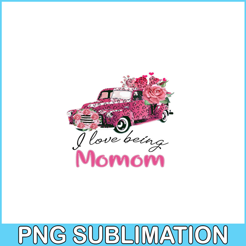 VLT19102354-I Love Being Momom PNG, Pink Valentine PNG, Valentine Holidays PNG.png
