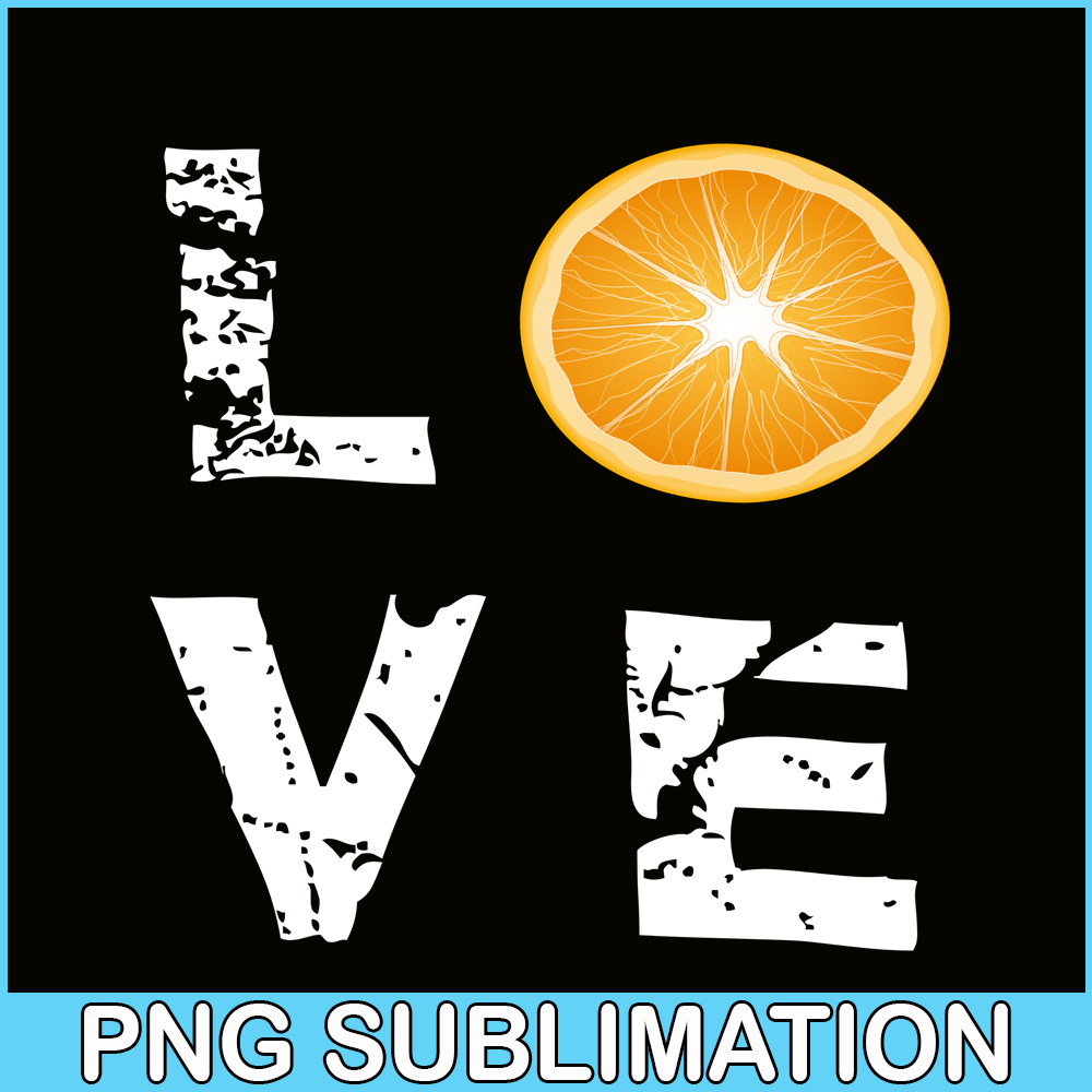VLT21102324-Orange Love PNG, Retro Valentine PNG, Valentine Holidays PNG.png
