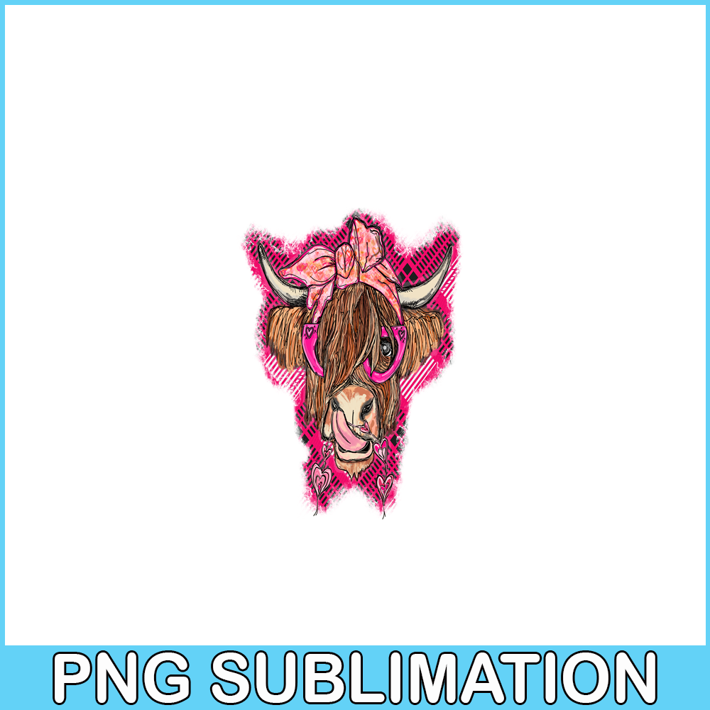 VLT21102395-Valentine Highland Cow PNG, Sweet Valentine PNG, Valentine Holidays PNG.png