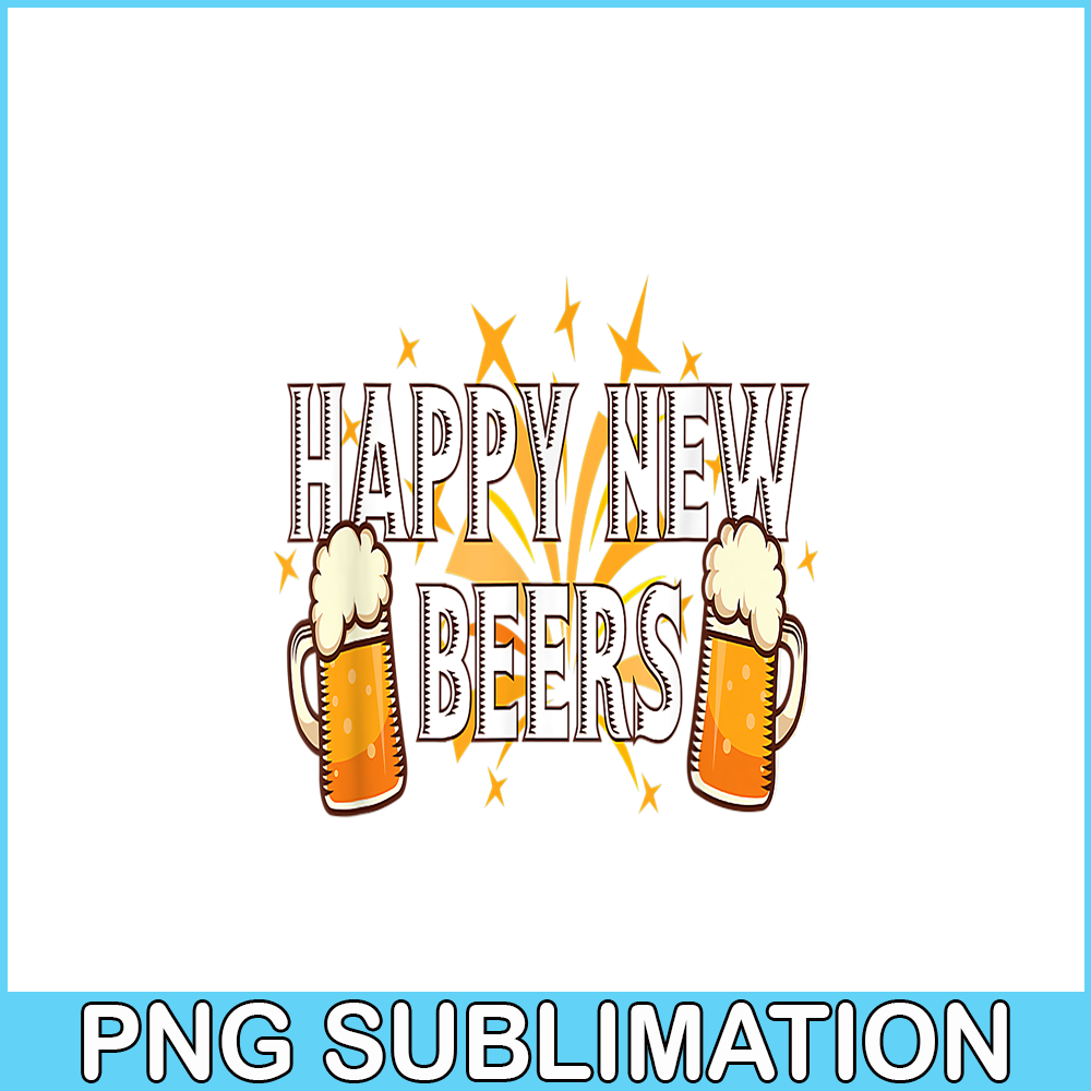 BEER28102336-Happy New Beers PNG New Year Party PNG New Year With Beer PNG.png