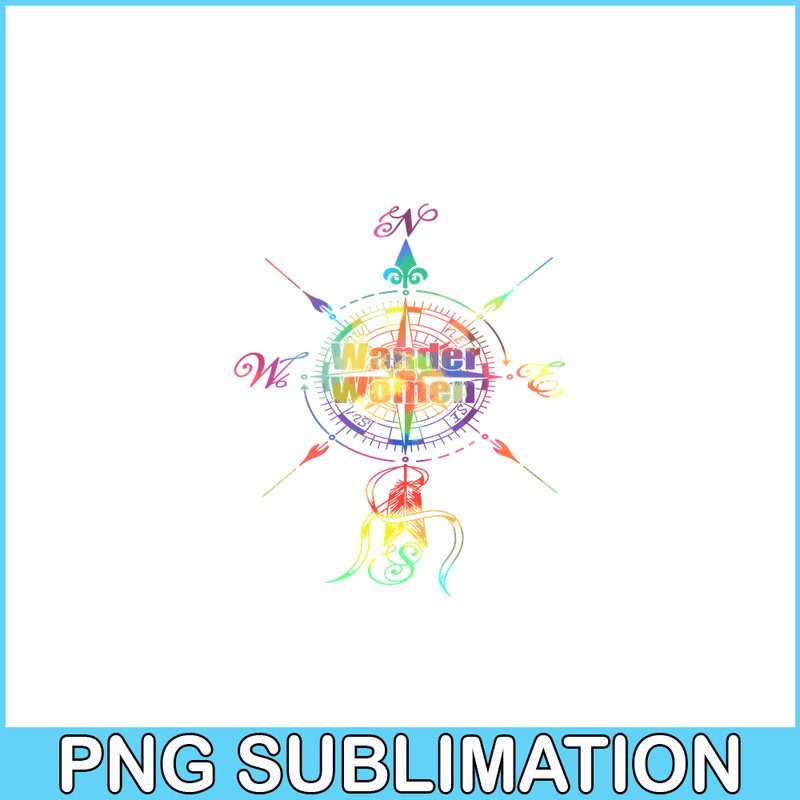 CAMP07112385-Wander Women PNG Camping PNG Compass On A American Flag Background PNG.png