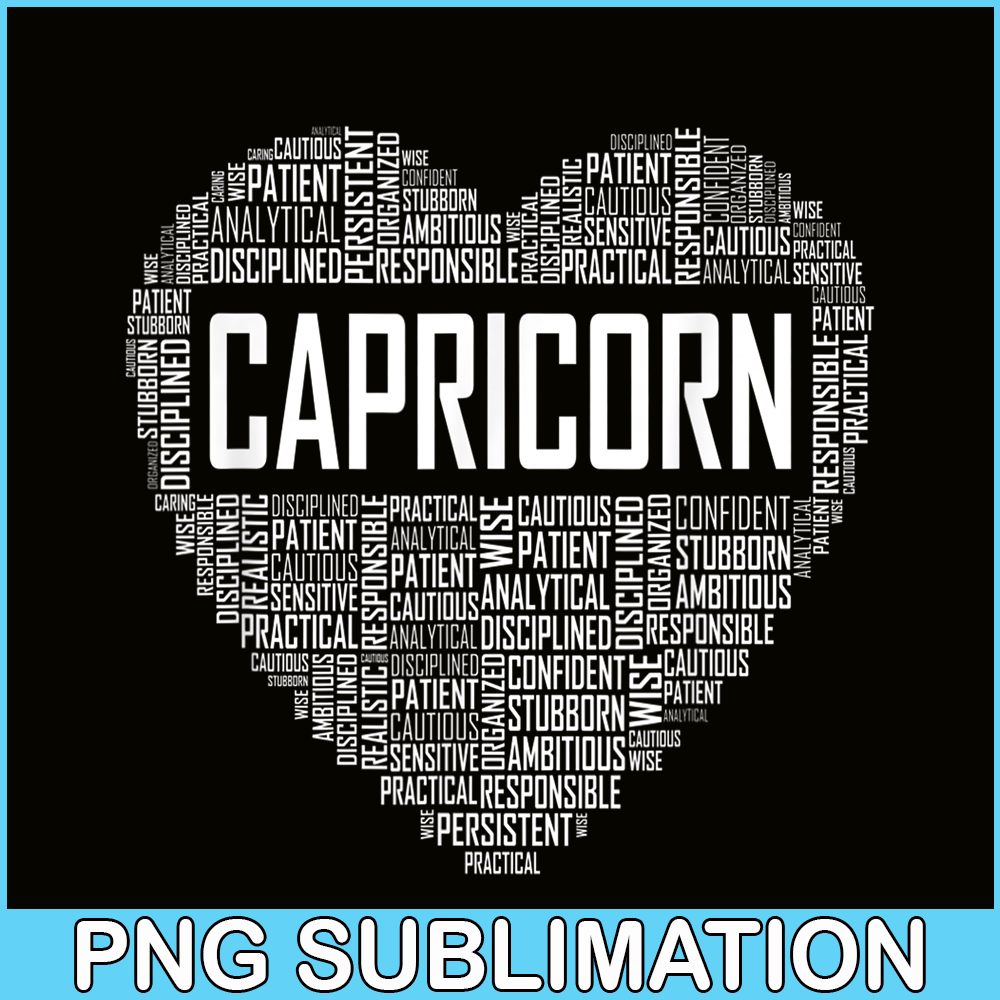 CPB28102350-Capricorn Zodiac Traits PNG Horoscope Astrology Sign PNG Capricorn Heart PNG.png