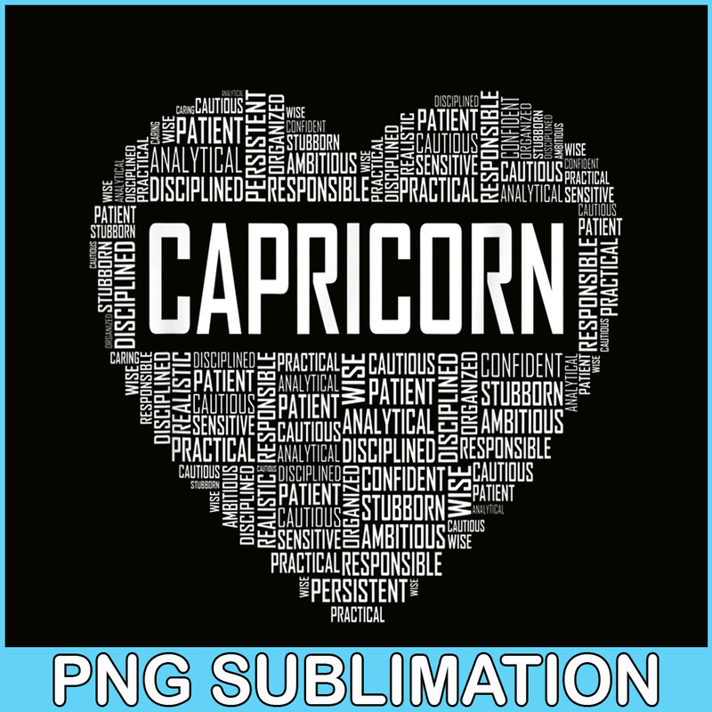 CPB28102350-Capricorn Zodiac Traits PNG Horoscope Astrology Sign PNG Capricorn Heart PNG.png