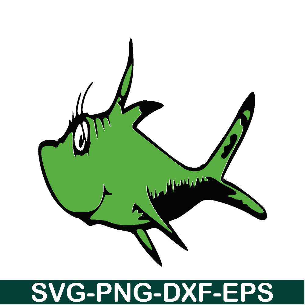 DS205122302-The Green Fish SVG, Dr Seuss SVG, Cat in the Hat SVG DS205122302.png