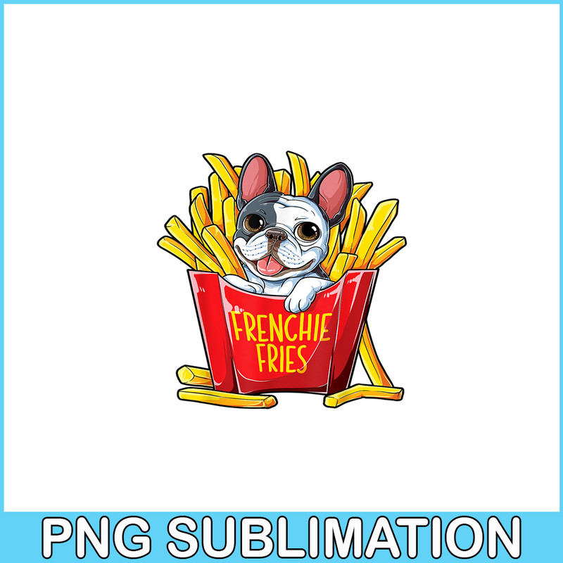 HL161023125-Frenchie Fries Bulldog PNG, Frenchie Dog Lover PNG, French Dog Artwork PNG.png