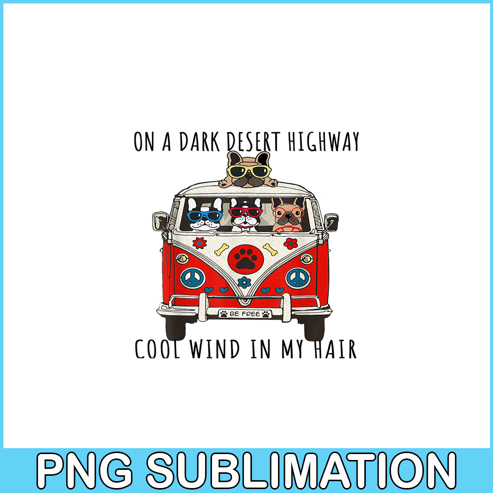 HL16102336- Dark Desert Highway PNG, French Bulldog Artwork PNG, Bulldog Mascot PNG.png