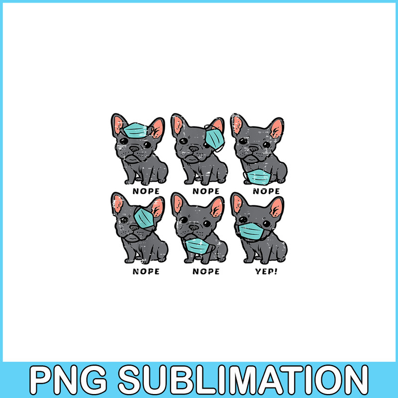 HL16102370-Funny French Bulldog In Mask PNG, Frenchie Dog Lover PNG, French Dog Artwork PNG.png