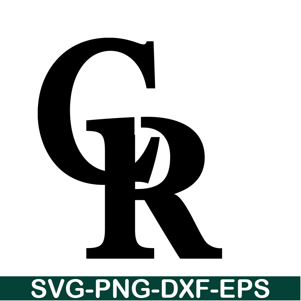 MLB01122350-Black Text Colorado Rockies SVG PNG DXF EPS AI, Major League Baseball SVG, MLB Lovers SVG MLB01122350.png