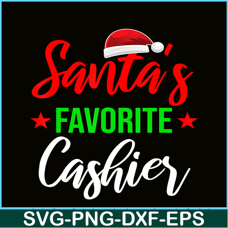 PNG141023117-Cashier Christmas Santa Clause Favorite Hat Xmas Funny Gift T-Shirt Png.png