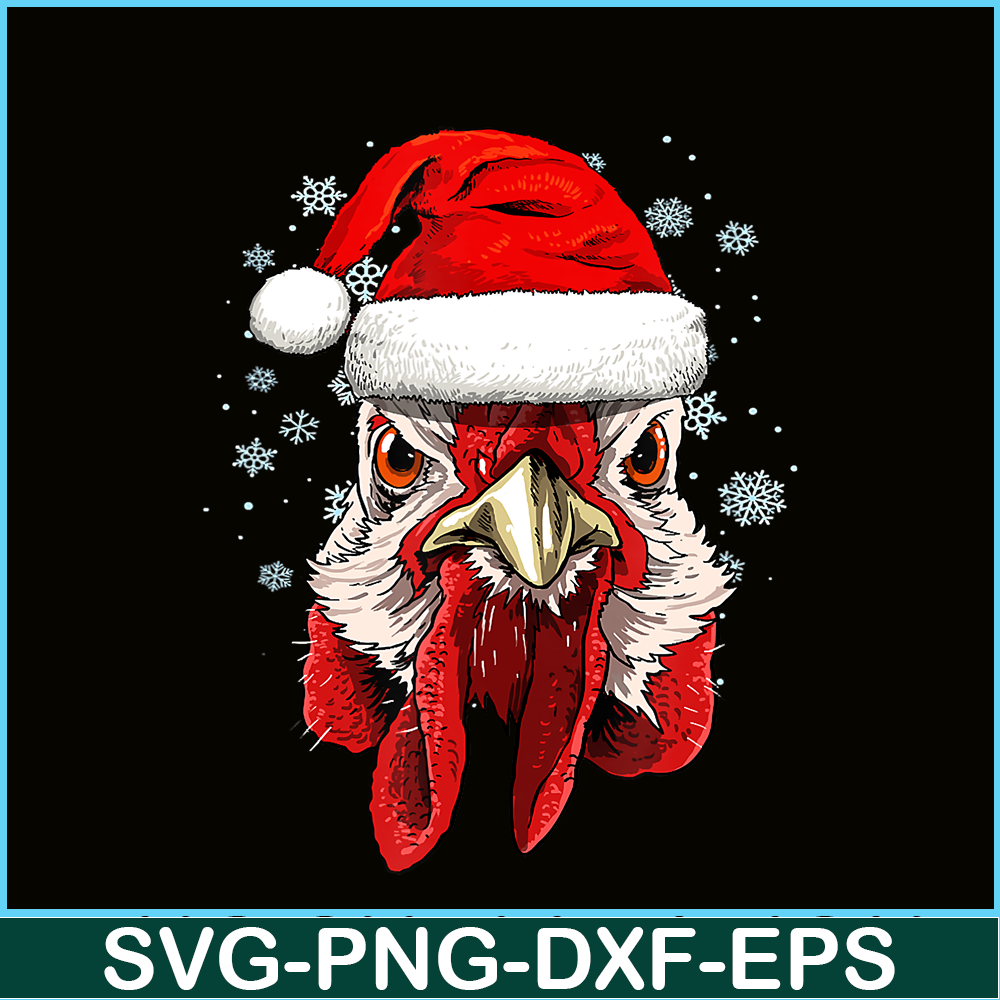 PNG141023125-Chicken Christmas Santa Hat Xmas Gifts Kids Boys Girls T-Shirt Png.png