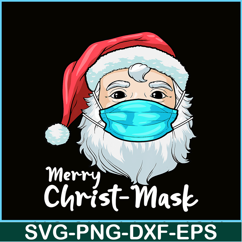 PNG141023136-Christmas 2020 Santa Wearing Mask Merry Christ-mask Xmas T-Shirt Png.png